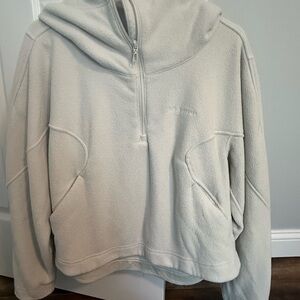 Lululemon Athletica Cream Half-Zip Hoodie